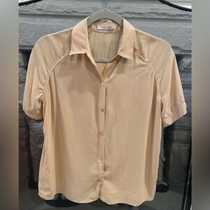 Everlane The Notch Shirt in Washable Silk  - Size S